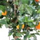 Copac artificial verde, portocal cu ghiveci, 150 cm