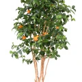 Copac artificial verde, portocal cu ghiveci, 150 cm