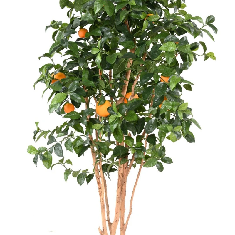 Copac artificial verde, portocal cu ghiveci, 150 cm