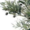 Măslin artificial decorativ, trunchi noduros, 150 cm, verde, masline negre