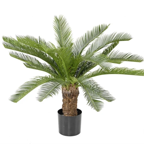 Palmier artificial Cycas, verde, 90 cm