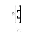 Brau Decorativ Minimalist cu LED de Perete QL017 10x2.5x200 cm