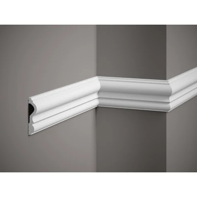 Brau de perete, MD338, 8x2,1 cm, polimer rigid, alb MARDOM DECOR