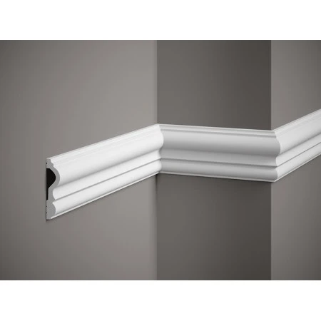 Brau de perete, MD338, 8x2,1 cm, polimer rigid, alb