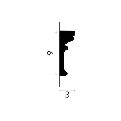 Brau decorativ poliuretan alb MDD305 MARDOM DECOR