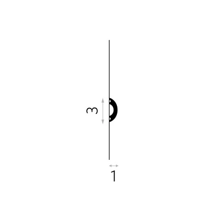 Baghetă de Perete Minimalistă MD031 3x1x200 cm MARDOM DECOR