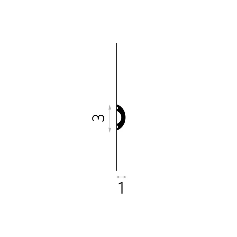 Brau decorativ perete 3 x 1 x 200 cm MD031