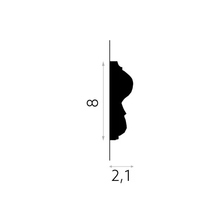 Bagheta flexibila MD338F 8 x 2,1 x 200 cm