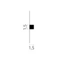 Brau decorativ perete 1.5 x 1.5 x 200 cm MD010