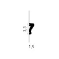 Brau decorativ perete 3,3 x 1,5 x 200 cm MD318