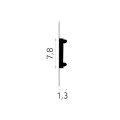 Brau decorativ perete 7,8 x 1,3 x 200 cm MDC217