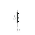 Brau decorativ perete 12,8 x 1,4 x 200 cm MDC236