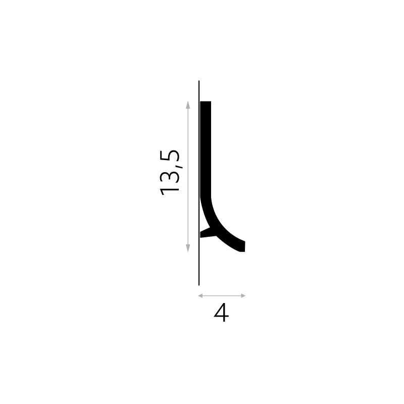 Brau decorativ perete LED 13,5 x 4 x 200 cm QS011