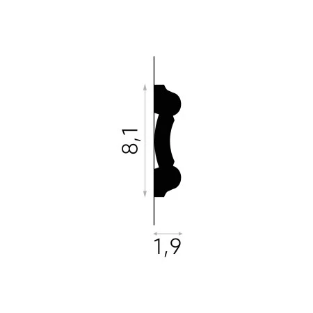 Bagheta flexibila MDD339F 8,1 x 1,9 x 200 cm