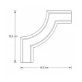 Coltar brau 15,5 x 15,5 x 4,1 cm MDD332-13