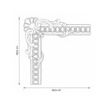 Coltar brau 50,5 x 50,5 x 8,1 cm MDC250-11