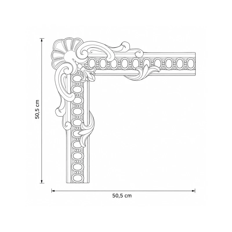 Coltar brau 50,5 x 50,5 x 8,1 cm MDC250-11