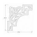 Coltar brau 24 x 24 x 5,4 cm MDC252-11