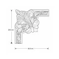 Coltar brau 25,5 x 25,5 x 5,4 cm MDC258-13