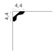 Cornisa tavan flexibila MDB112F