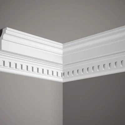 Cornisa decorativa MDA046, poliuretan, 200x10,7x12 cm MARDOM DECOR