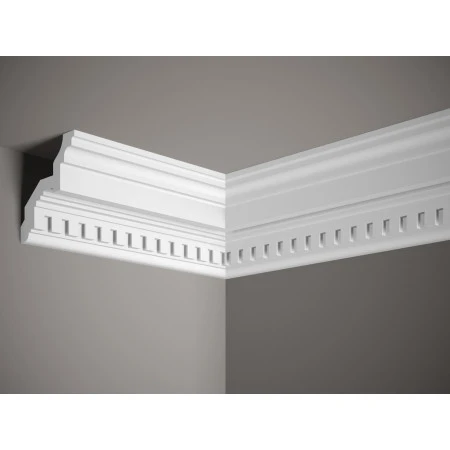 Cornisa decorativa MDA046, poliuretan, 200x10,7x12 cm