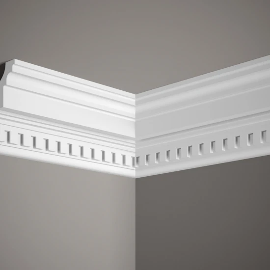 Cornisa decorativa MDA046, poliuretan, 200x10,7x12 cm