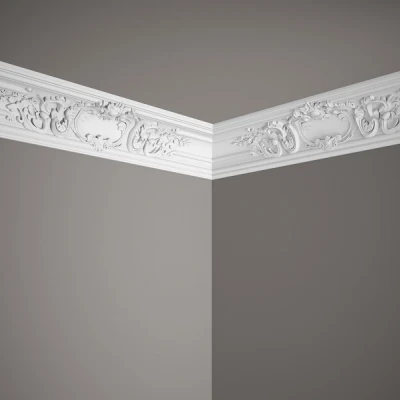 Cornișă pentru Tavan MDA109 Model Floral 17.8x17x200 cm MARDOM DECOR