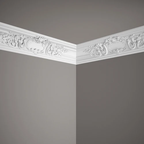 Cornișă pentru Tavan MDA109 Model Floral 17.8x17x200 cm