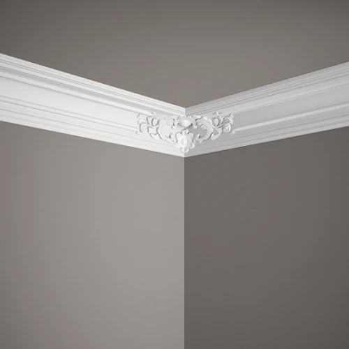 Cornișă Florală Înaltă pentru Tavan MDA113 17.8x17x200 cm