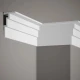 Cornisa tavan QL025 polimer rigid 6 x 11 x 200 cm, compatbil LED, alb mat vopsibil, Mardom Decor