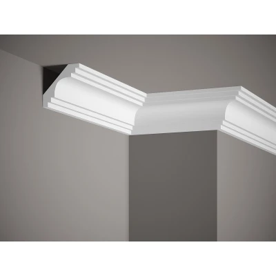 Cornisa tavan MDB152, poliuretan, 7.6x7.6x200 cm, Mardom Decor