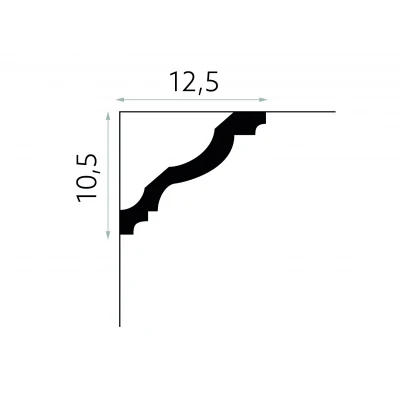 Cornisa MDB158 - Elegantă și funcțională, perfectă pentru un design modern MARDOM DECOR
