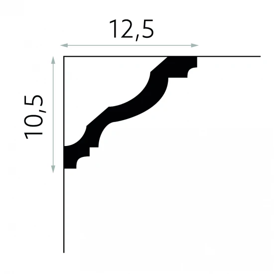 Cornisa MDB158 - Elegantă și funcțională, perfectă pentru un design modern