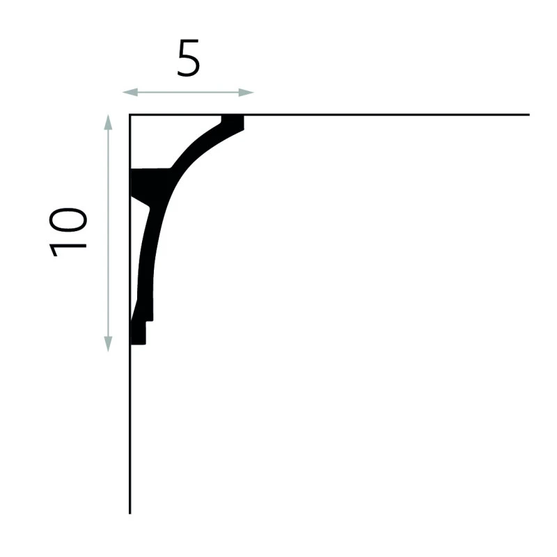Profil Scafa de Tavan cu LED MDB100 20x5 cm
