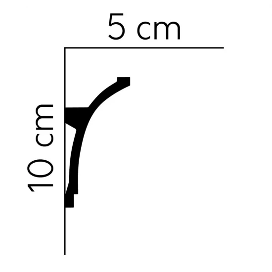 Profil Scafa de Tavan cu LED MDB100 20x5 cm