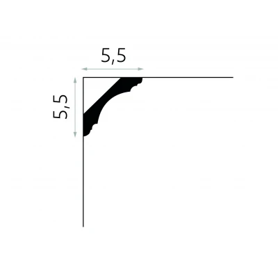  Profil Minimalist de Tavan MDB167 5.5x5.5x200 cm MARDOM DECOR