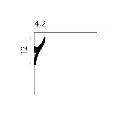 Profil Scafa LED pentru Tavan QL010 12x2.4 cm MARDOM DECOR