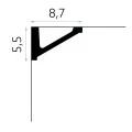 Profil Triunghiular Mediu de Tavan MDB132 5.5x8.7x200 cm