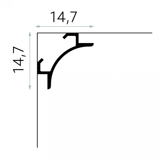 Scafa Tavan LED Dublă QL001 14.7x14.7 cm