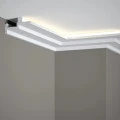 Sistem iluminare indirecta LED QL024 + MD010 polimer rigid 4.5 x 8.5 x 200 cm alb mat vopsibil