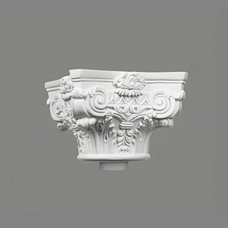 Capitel decorativ coloana Ø 18 cm C1001-2W 33 x 33 x 24,5 cm