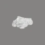 Capitel decorativ coloana Ø 15 cm C1000-1W 26,5 x 26,5 x 10,5 cm