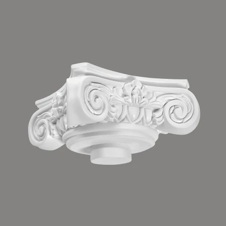 Capitel decorativ coloana Ø 20 cm C1002-1W 36 x 36 x 12,5 cm