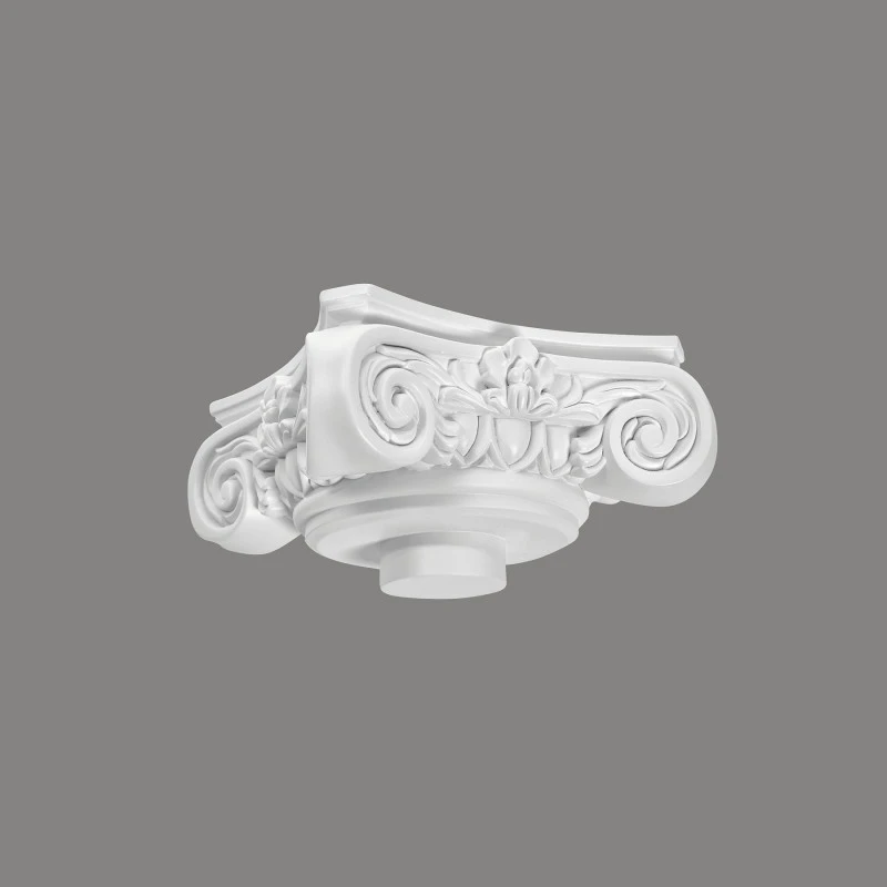 Capitel decorativ coloana Ø 18 cm C1001-1W 30 x 30 x 11,5 cm