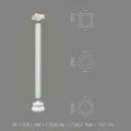 Capitel decorativ coloana Ø 20 cm C1002-1W 36 x 36 x 12,5 cm