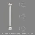 Capitel decorativ coloana Ø 15 cm C1000-1W 26,5 x 26,5 x 10,5 cm