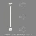 Capitel decorativ coloana Ø 20 cm C1002-2W 37,5 x 37,5 x 25,7 cm