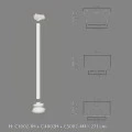 Capitel decorativ semicoloana C1002-1H 36 x 18 x 12,5 cm