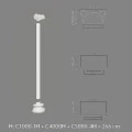 Capitel decorativ semicoloana C1000-1H 26,5 x 13,2 x 10,5 cm